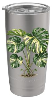Monstera Thai Constellation Plant Illustration Stainless Steel Insulated Tumbler