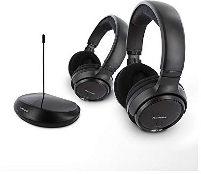 Metronic 480182 Casques TV DUO Stéréo sans fil - Noir