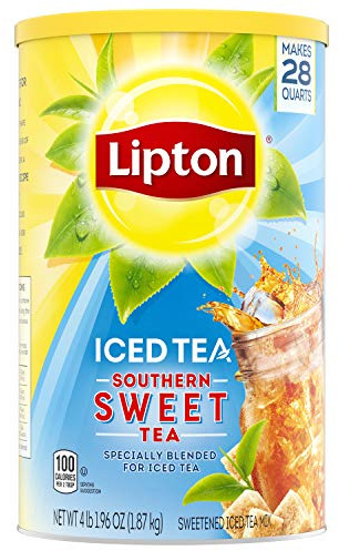 Lipton Southern Sweet Iced Tea Mix, Makes 28 Quarts, 1 Pack