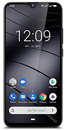 Gigaset GS290 Allrounder Smartphone (16 cm (6,3 Zoll) V-Notch Display, 4GB RAM, 64GB Speicher, Android 10, ohne Vertrag mit Clearcover zum Schutz) titanium grey
