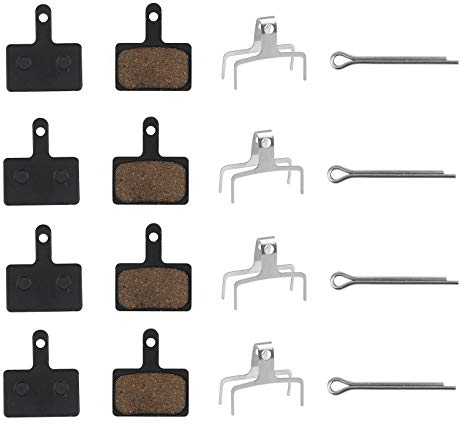 BELIOF 4 x Bremsbeläge Fahrrad Scheibenbremse Schwarz Scheibenbremsbeläge Fahrradbremsbeläge Fahrradbremsen Disc Brake Pads mit Hoher Breimsleistung zum Fahrrad Bremsen für Shimano Deore TRP Tektro