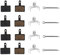 BELIOF 4 x Bremsbeläge Fahrrad Scheibenbremse Schwarz Scheibenbremsbeläge Fahrradbremsbeläge Fahrradbremsen Disc Brake Pads mit Hoher Breimsleistung zum Fahrrad Bremsen für Shimano Deore TRP Tektro