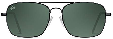 TWIG RUSKIN Sonnenbrille Herren/Damen UV400 rechteckig Vintage