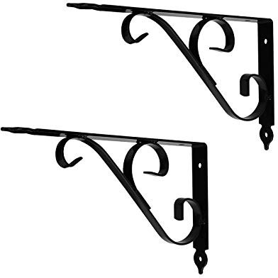RENSHENKTO 2 pz Treppiede Triangolo Scaffali Galleggianti per Staffa Supporto Nero Staffe in Metallo Argento Ferro