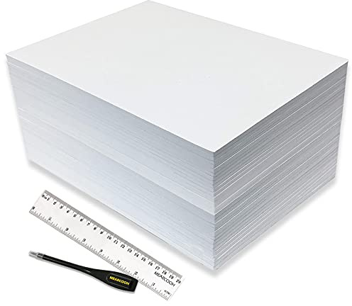 30 Bögen Moosgummi Platten, MEARCOOH Weiß A4 22 x 30cm Moosgummi Basteln, 2mm EVA Foam für Kartenherstellung, Basteln, DIY Projekt, Stempel, Scrapbooking (Weiß 30Bögen)