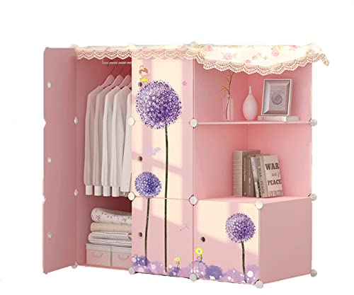 haushaltsschrank mehrzweckschrank Kleiderschrank Kleiderschrank Kleiderschrank Kleiderkleidung Organizer mit Lagerregalen und Schienen Schnell und leicht, robust und langlebig zu montieren kleiderstan