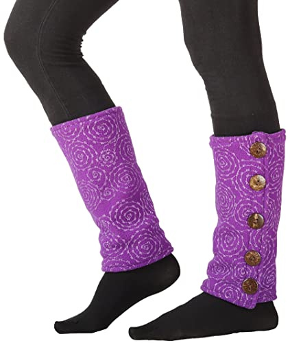 PUREWONDER Damen Stulpen Fleece Beinstulpen LW57