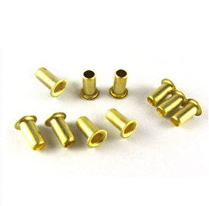 GILIOS 99 Stück M1 Hohlniete, Durchgangsloch, Nagel, Kupferöse, Regenschirm, kleine Nieten, 2 mm/2,5 mm/3 mm/4 mm lang (Size : M1 x 4mm)
