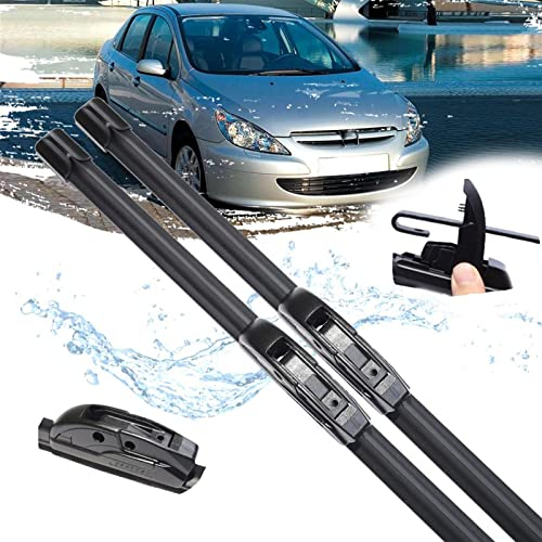 WEHOMY Auto Wischerblätter Frontscheibenwischer Autozubehör Für Peugeot 307 307SW 307CC Fließheck Limousine 2000 2001 2002 2003 2004 (Color : A)