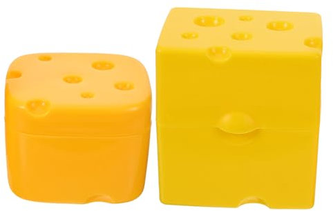 Mikinona 2pezzi Contenitore Per Formaggio Con Coperchio Scatola Per Conservazione Frigorifero Design Pratico Per Fette Di Formaggio e Burro Sicuro e Leggero Per Rimanere Fresco e Gusto