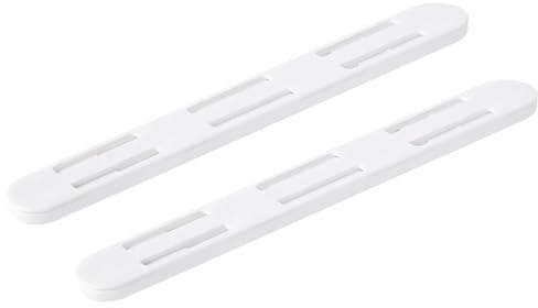 Guides de tiroir à roulement à billes robustes Lot de 2 rails coulissants blancs for tiroirs, for poubelles, for cuisine, chambre à coucher, placard, rail coulissant, panier