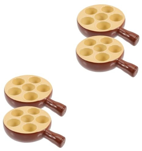 CONGARTENO 4 Stück Schneckengericht Fach Schneckenteller Schneckengrillpfanne Meeresfrüchte Schneckenteller Keramik Schneckengeschirr Backform 6 Löcher Schneckenteller Austernteller