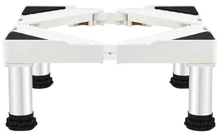 Adjustable Washing Machine Stand Base with 4 Strong Feet for Dryer Refrigerator Cookers and Fridges (14 17cm)