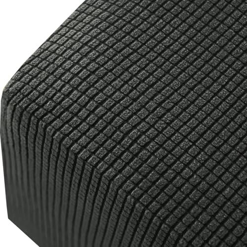 ILiemao Hockerbezug Fußhocker Quadratisch 38x38/48x48/60x60 Stretch Bezug Ottomane Rechteckig Schonbezug Hocker Hussen für Fußhocker Abdeckung Hocker Protector Hockerabdeckung(T10,68x68x38cm)