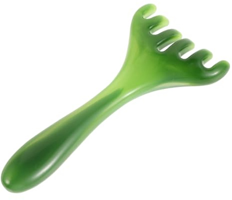 FRCOLOR Kopfhautmassagekamm mit Breiten Zinken aus Kunstharz für Männer Ergonomisches Design Antistatische Funktion für Gua Sha Therapie und Haarstyling