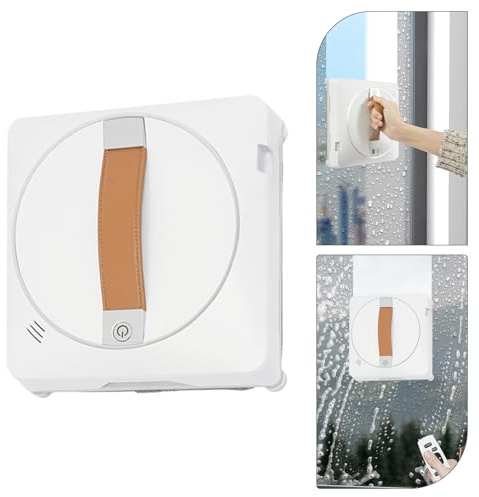 Fensterputzroboter Dual Spray, intelligente Fensterscheiben Reinigung 2500Pa mit Dual-Wasserspray Reinigungsplanung, Randerkennungstechnologie, für Innen/Außen Hochhausfenster