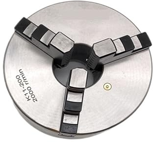 BMWJYLPM Mandrino da 200 mm Mandrino K11-200 Mandrino autocentrante a 3 Griffe per tornio Manuale Mandrino in Metallo Mandrino a Scorrimento