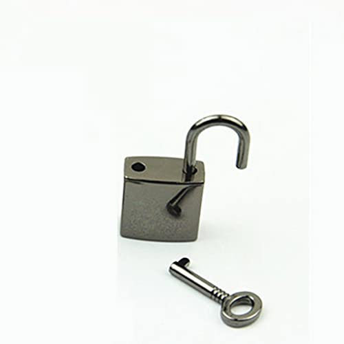 OUUOYSD Vintage Latch Schrankschloss Vintage Altes Antikes Mini Antikes Vorhängeschloss, mit Schlüsselschloss(A)