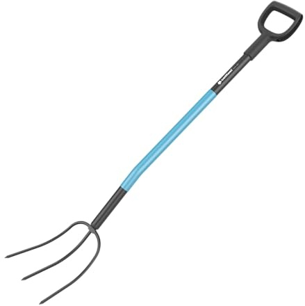 Cellfast Fourche en Acier - 3 Dents - avec Manche Longue et Manche Composite - Revêtement Antidérapant - 130 cm - Cellpro