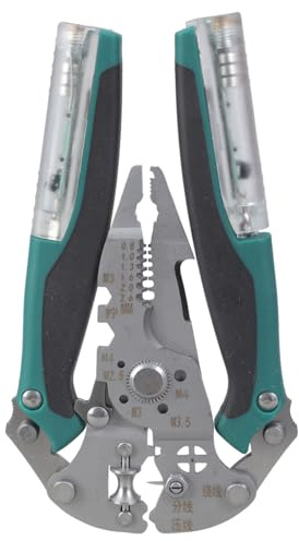 Cortador de cables plegable multifuncional y probador de voltajes para reparaciones domésticas e instalaciones eléctricas, alicates de corte de alambre eficientes