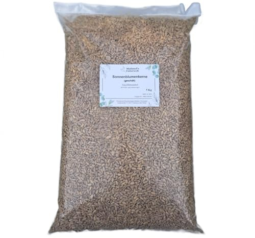 Matimels Futterwelt Sonnenblumenkerne geschält für Vögel, Vogelfutter Top-Futterqualität (25 Kg)
