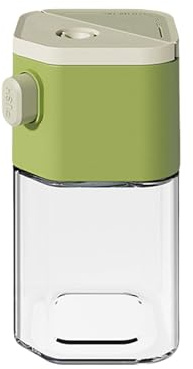 Coctelera de doble propósito para sal y especias con medición de dispensación y diseño delicioso para cocina, mesa de comedor, dispensador decorativo de especias de doble uso