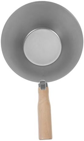 LALADEFIEE Cement Bucket Scoop Wood Handle for Drywall and Plastering Scraping Scoops Mud Pans for Construction Tools
