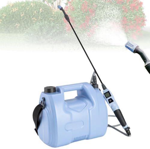 Pulverizador De Jardín - Tanque de 5 litros con Boquillas Ajustables para Agua y Fertilizante - Pulverizadores Alimentados Por Batería Para Césped Y Jardín,para Granja y Patio, Lavado de Coches y Agri