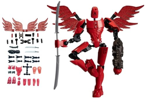 Generiska robotactionfigurer, flerländiga actionfigurer | rörliga leder | flexibel robotleksak, robusta spelfigurer och lekset för födelsedag och jul