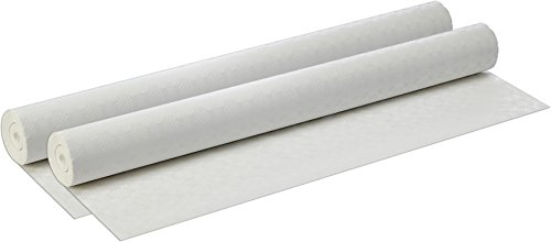 PAPSTAR 12542 Papiertischtuch mit Damastprägung, 50 m x 1 m, weiß (2 Rollen)