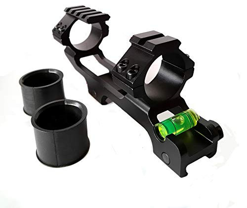 HWZ Scope Mount Dual Ring with Spirit Bubble Level Fit 20 mm Picatinny for Tactical Rifle Scope 25.4/30mm