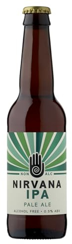 Nirvana - IPA, 0.5% ABV, 12 x 330ml - Zesty Grapefruit Cascade Hops, Gluten Free, International Beer Challenge 2025 Silver, World Beer Awards Gold and Country Winner - Non Alcoholic