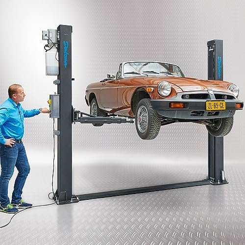 2-Säulen-Hebebühne 4200 kg - Hebebühne Auto 230V - 283 cm Säulenhöhe - 196 cm Hubhöhe - Teleskoparme 65-100 cm - 50 s Hebegeschwindigkeit - Für Werkstatt Garage