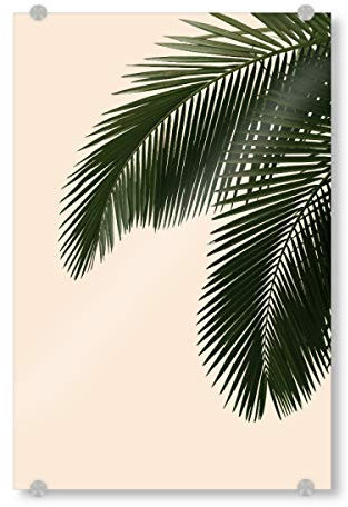 artboxONE Acrylglasbild 30x20 cm Floral Palm Leaf Photography Bild hinter Acrylglas - Bild Palme Palme Palme