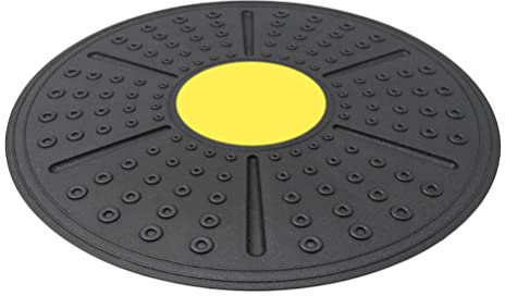 ifundom Wackeln Balance Board Übung Balance Stabilität Trainer Disc Wackels Sitze Körperbauplatte für Workout Core Trainer Physiotherapie Gym Gelb