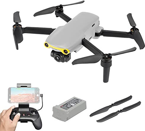 YueLi EVO Nano Ultralight and Foldable Drone, 28 Minutes Flight Time, 3-Axis Gimbal with 4K Camera 1/2 inch CMOS Image Sensor, 10km Video Transmission RC Quadcopter Drone(Nano, Space Gray)