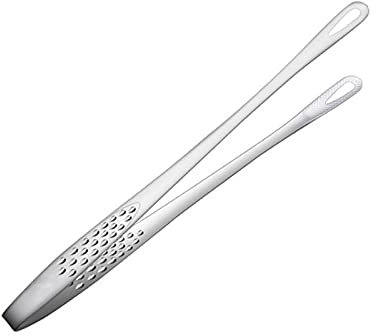 RTHGTFQZ Pinze Cucina Pinze in Acciaio Inox, for porzione a Buffet, Pasticceria, Barbecue, Dimensioni: 24 * 1,3 cm, Facile e conveniente da Pulire