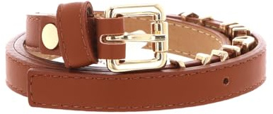 Valentino Gürtel Emma Winter Belt W110 Cuoio/Oro hellbraun kürzbar