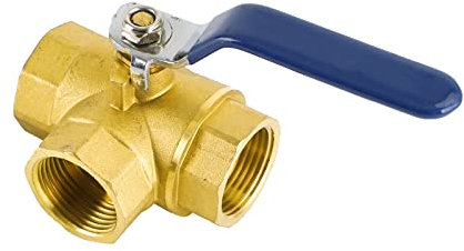 Mad Hornets 1 3 Way Ball Valve Female L Port Vinly Insulation Handle 600 WOG DN25
