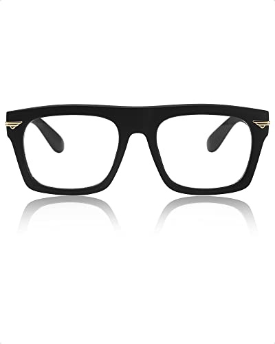 SIPHEW Occhiali con filtro luce blu unisex Blue Light Blocking Glasses, senza forza Anti Luce Blu Occhiali PC Gaming Occhiali per uomo e donna, Nero , taglia unica