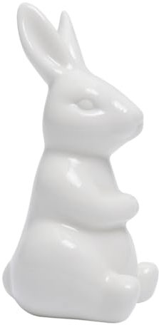 HOLIDYOYO Handgemachtes Wort Keramik Tier Tischdekoration Mini Ornament Weiß Stilvolle Wohndekoration Geschenkidee