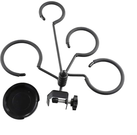 Trompeten-Dämpfer Ständer für Kornett-Posaune, praktisch für Stummschaltung, tragbar, mit drehbarer Ablage, wertvoll für Blasinstrumente, Neulinge