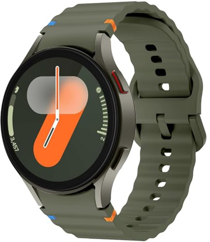Galaxy Watch 7 armband, 20 mm klockarmband i silikon, sportarmband för Samsung Galaxy Watch 7 40 mm 44 mm/Galaxy Watch 5 Pro 45 mm/Galaxy Watch 6 40 mm 44 mm/Galaxy Watch 6 Classic 43 mm 47 mm/Galaxy