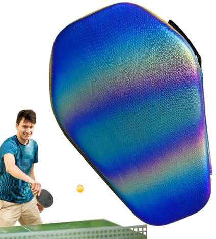 Whnbuij Tischtennisschläger-Hülle, Paddel-Hülle,Paddle Case Ping Pong Aufbewahrungstasche | Schlägerhülle, wasserdichter PU-Aufbewahrungsorganisator, Paddelhalter-Schutzhülle, Tischtennis-Zubehör