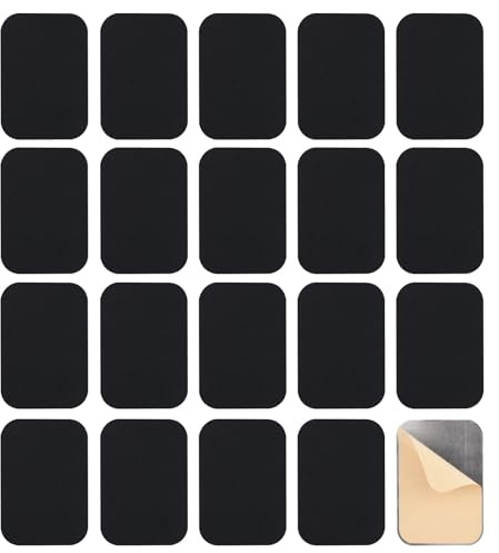 UFURMATE Plaque de couvercle de trou de serrure, 25 pièces, plaque de réparation en fer carrée, plaques de couvercle de serrure auto-adhésives décoratives pour couvrir les trous de clé endommagés