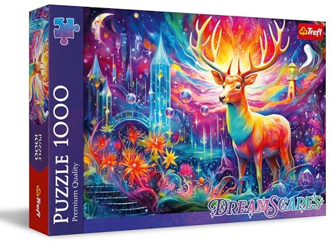 Trefl - Puzzle 1000 Teile, DreamScapes: Der mystische Hirsch