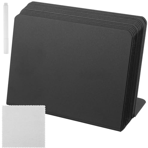 40 PCS Mini Chalkboard Signs - Food Signs for Party Buffet - Price Tags Reserved Message Board, Labels for Display Food Pricet Tables School Party Birthday Restaurant,Easy to Write Wipe Out(100x75 mm)