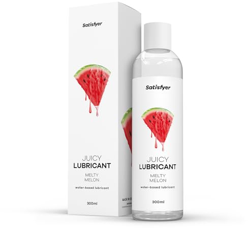 Satisfyer Melty Melon | Wasserbasiertes Gleitmittel | 300 ml | Wasserbasiertes Gleitmittel für empfindliche Haut | Öl- & fettfrei, leicht abwaschbar & kondomgeeignet | Gleitgel für Sex