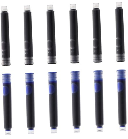 MOTHNUR Cartuchos de Tinta 100 Piezas para Pluma Estilográfica Recambios de Tinta Colores Variados Diseño Ergonómico Material Pp para Oficina y Escuela