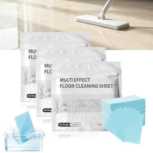 300 Stück Multi-Effekt-Bodenreinigungstücher, 2026 Neu Floor Cleaning Tablets, multi surface floor cleaner für Hartholz, Fliesen, Laminat und mehr, Bodenreinigung wirksam entfernen
